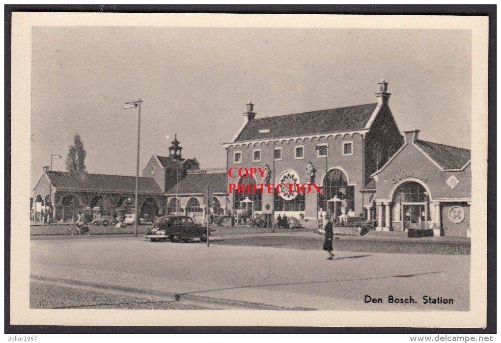 Den Bosch, Station, Ca 1960.........   See The  2 Scans For Condition. ( Originalscan !!! ) - 's-Hertogenbosch