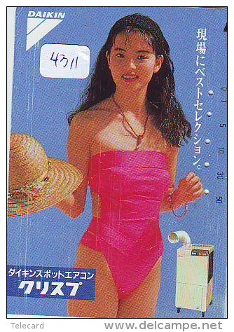 Télécarte Japon EROTIQUE (4311) EROTIC * Japan PHONECARD EROTIK * BIKINI GIRL * BATHCLOTHES * FEMME * SEXY LADY * - Moda