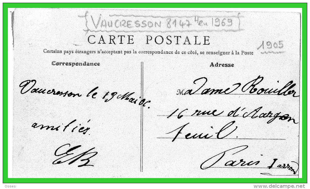 18- Vaucresson - (S.et O.) Rue De La Folie Et Postes (recto Verso) - Vaucresson