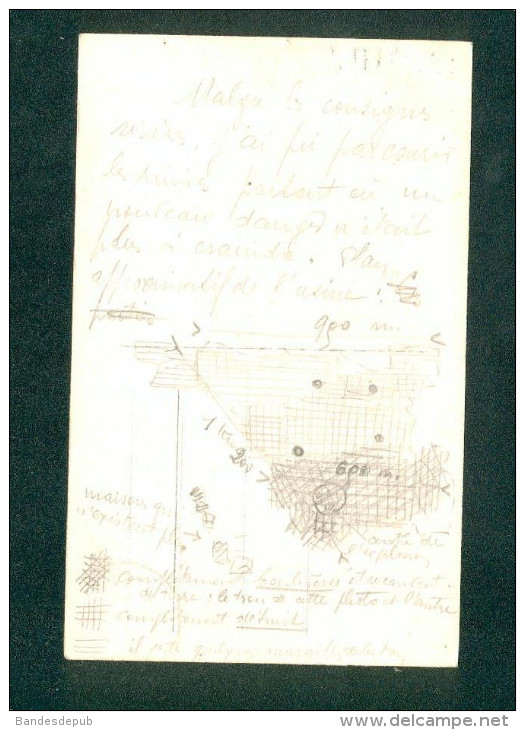 Carte Photo - Ludwigshafen - Oppau - Catastrophe - Explosion Usine Chimique Engrais BASF ( Correspondance à Lire Plan - Ludwigshafen