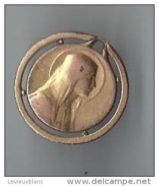 Religieux/ Médaille Vierge Marie / Laiton Plaqué Or/FIX/Vers 1950     CAN172 - France