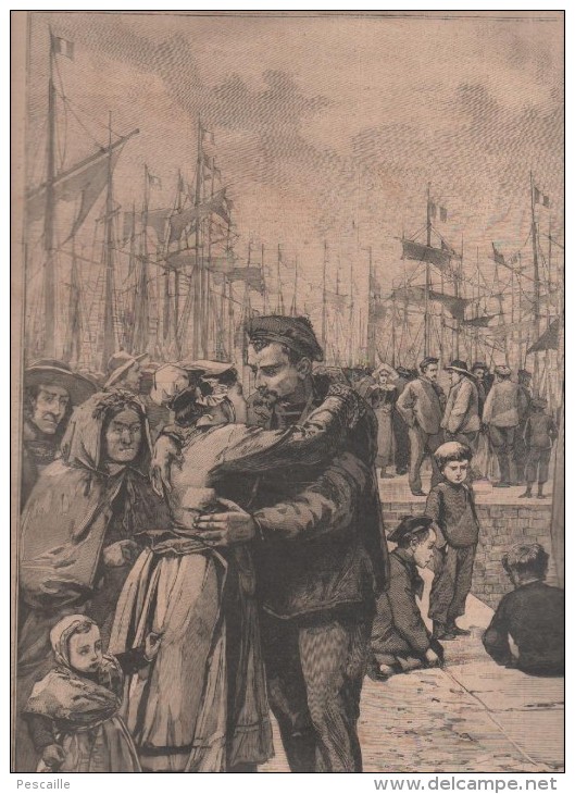 LE PETIT PARISIEN 17 03 1895 - NOGENT SUR MARNE COURSE DE JAMBES DE BOIS - PECHEURS D´ISLANDE ADIEUX DU MARIN - Le Petit Parisien