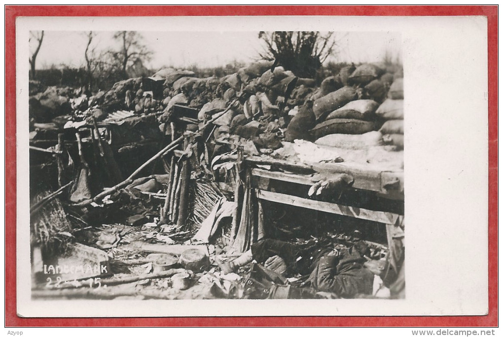 LANGENMARK - Fotokaart - Carte Photo - Schützengraben - Tranchée - Guerre 14/18 - Langemark-Poelkapelle