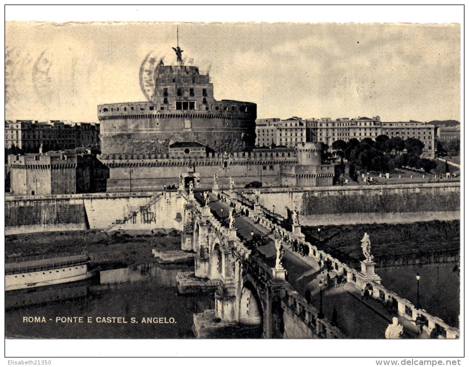 Rome,  Le Pont Elio Et La Château San Angelo - Castel Sant'Angelo