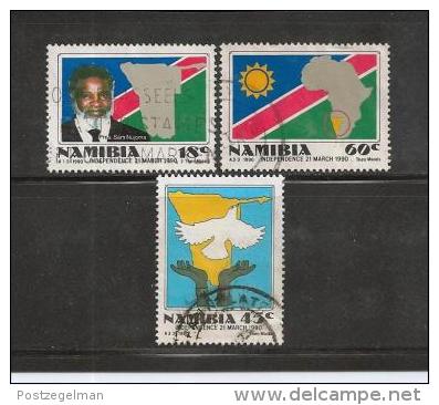 NAMIBIA, 1990, Cancelled To Order Stamp(s) , Independence, Nrs. 668-670 #3270 - Namibia (1990- ...)