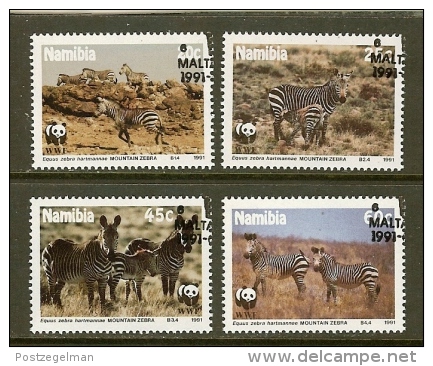 NAMIBIA, 1991, Cancelled To Order Stamp(s) , Nature Conservation W.W.F.,  Nrs. 702-705 #7173 - Namibia (1990- ...)