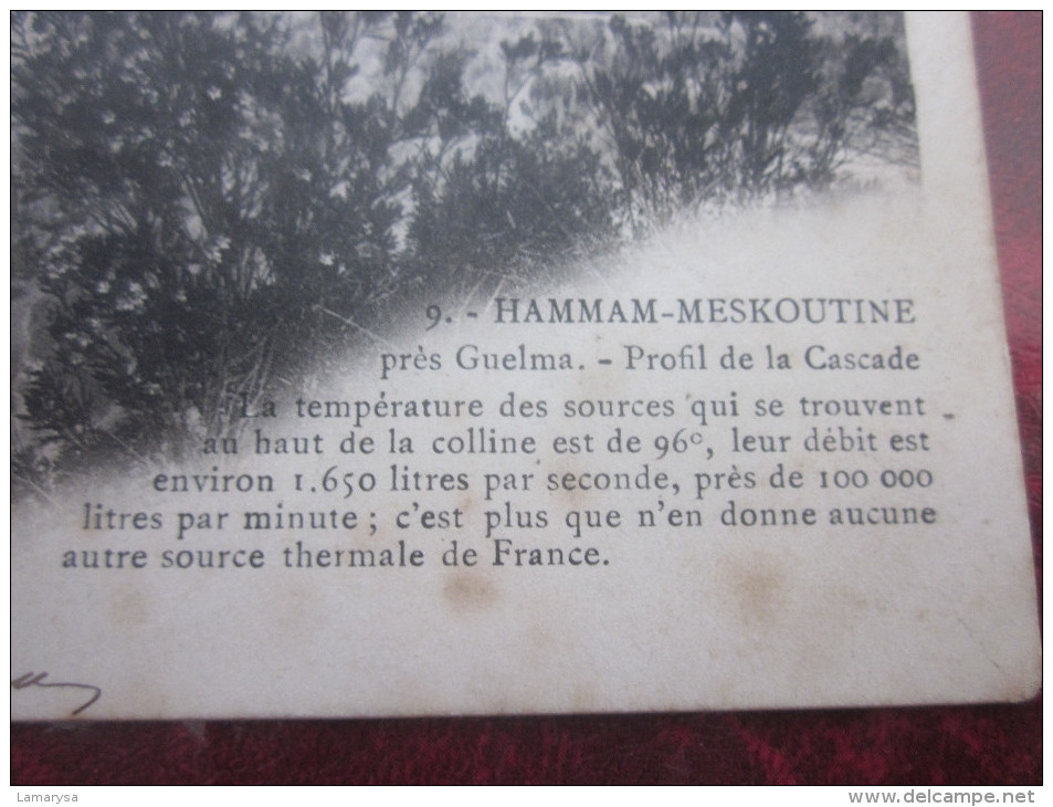 HAMMAM METSOUKINE Prés De GUELMA Cascade Algérie Ex Département Français (ex Colonie Française)>Bourg-en-Bresse 01 - Guelma