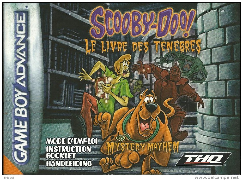 - NOTICE JEU GAME BOY ADVANCE SCOOBY DOO LE LIVRE DES TENEBRES - Nintendo Game Boy