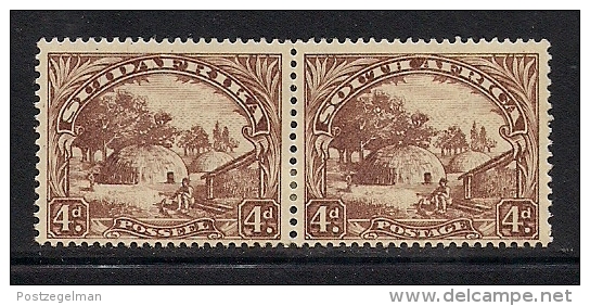 SOUTH AFRICA UNION, 1930, Mint  Hinged Stamp(s), 4 D Brown, Horizaontal Pair,  Nrs.47, # 299 - Unused Stamps