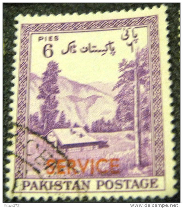 Pakistan 1954 Kaghan Valley Service 6p - Used - Pakistan