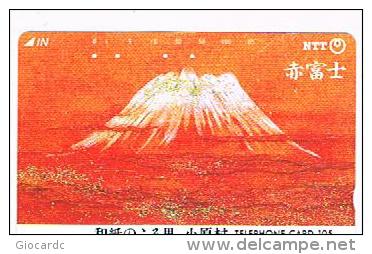 GIAPPONE  (JAPAN) - NTT (TAMURA)  -  CODE 291-027   MOUNTAIN 1991  - USED - RIF.8378 - Gebirgslandschaften