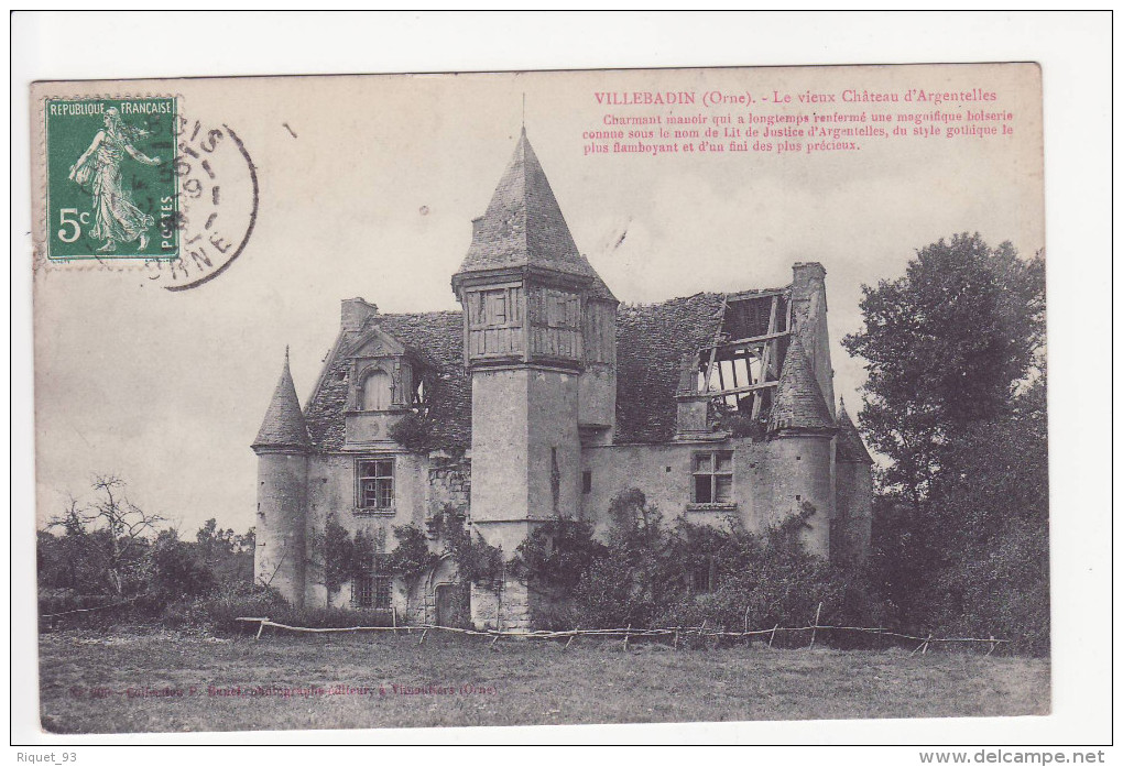 VILLEBADIN - Le Vieux Château D´argentelles - Other & Unclassified