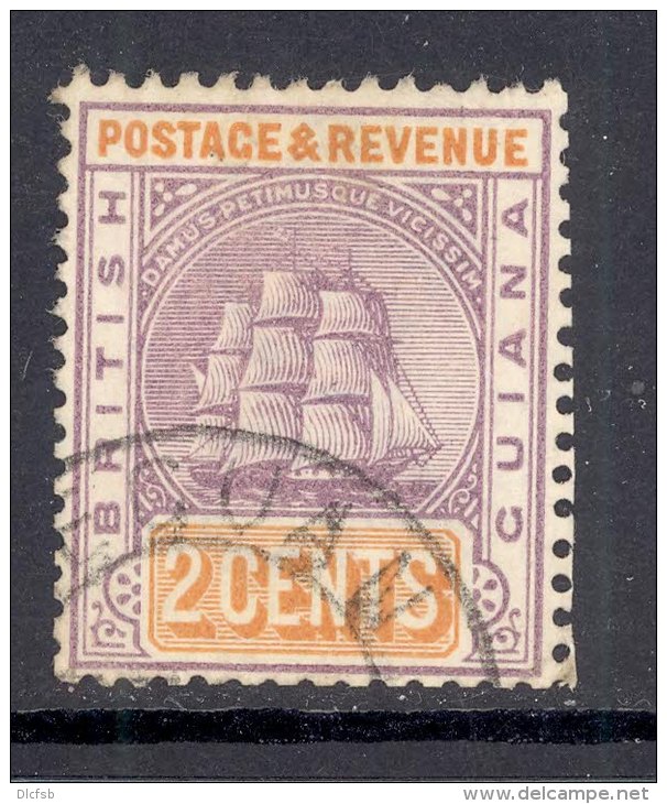 BRITISH GUIANA, Postmark &acute;LEGUAN&acute;on Ship Stamp - Guyane Britannique (...-1966)