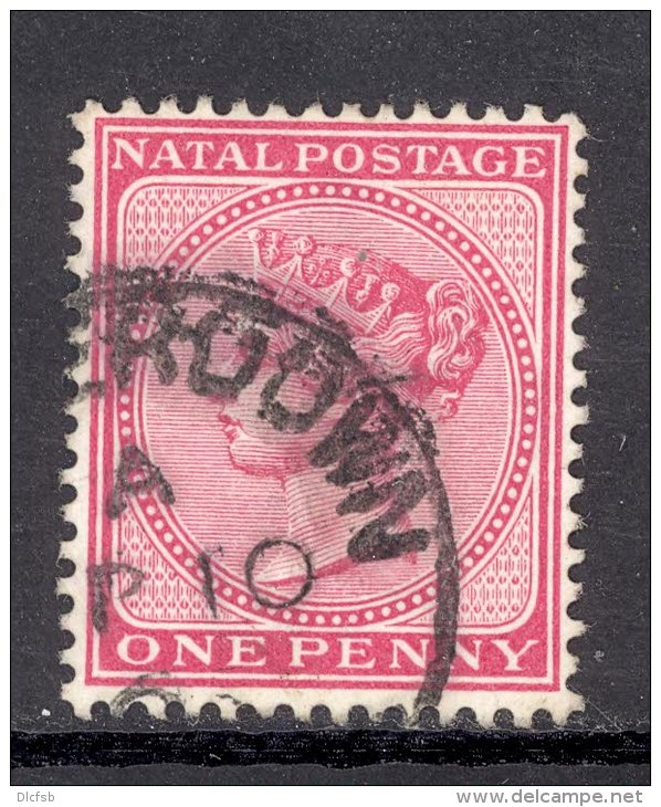 NATAL, Postmark &acute;CAMPERDOWN&acute;on Q Victoria Stamp - Natal (1857-1909)