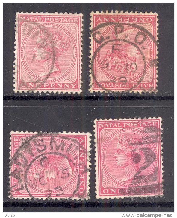 NATAL, Postmarks Harding, 2 In Bars, G.P.O., Ladysmith - Natal (1857-1909)