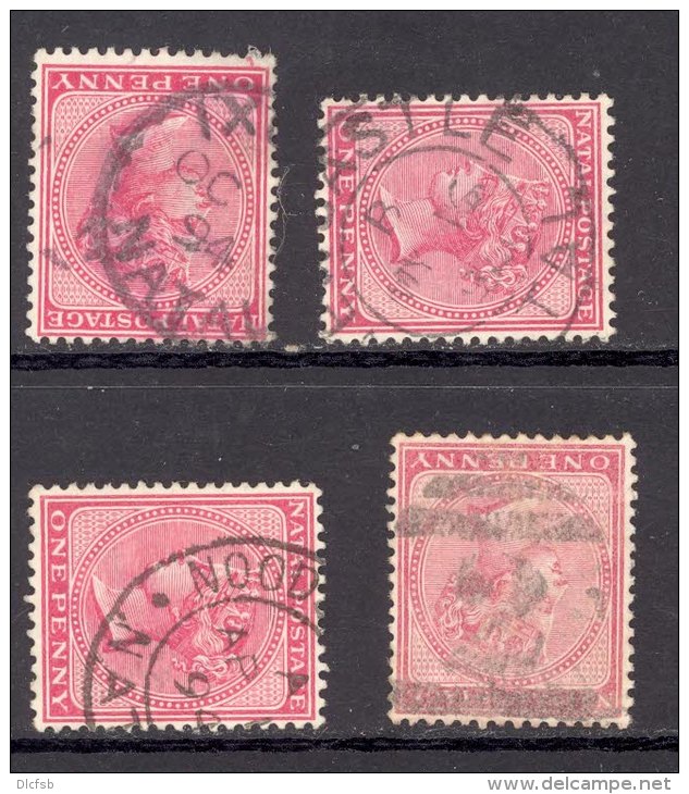 NATAL, Postmarks Ixopo, Newcastle, Noodsberg, 2 In Bars - Natal (1857-1909)