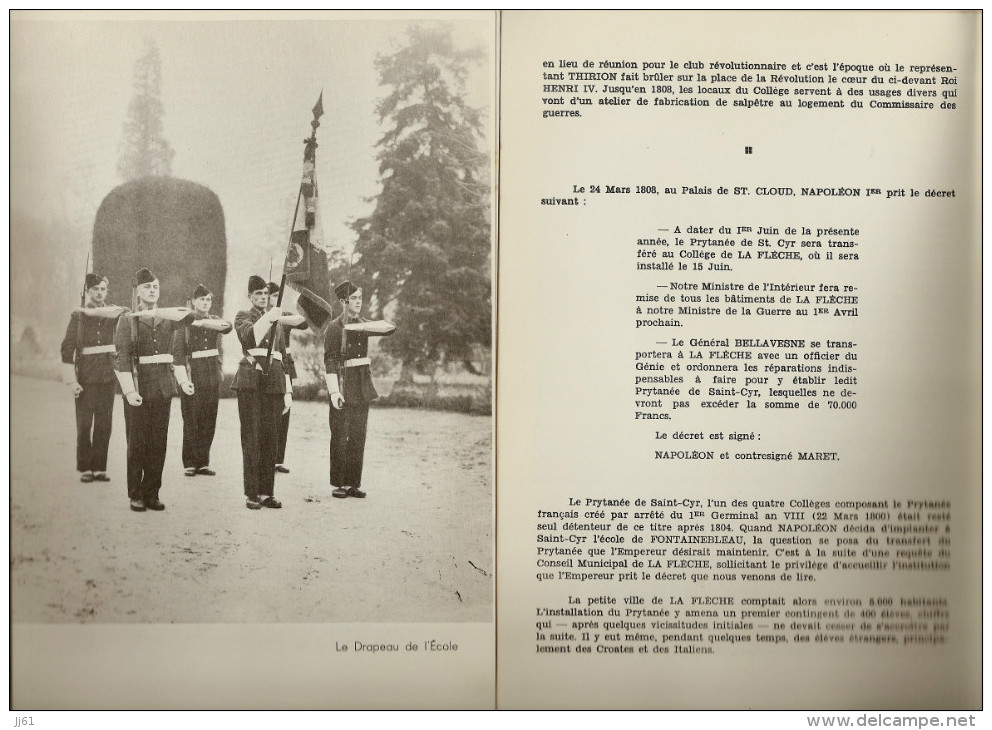 LA FLECHE SON PRYTANEE MILITAIRE 1604 1808 1958 SES ENVIRONS BON ETAT BEAU DOCUMENT 22 PAGES 20 SCANS