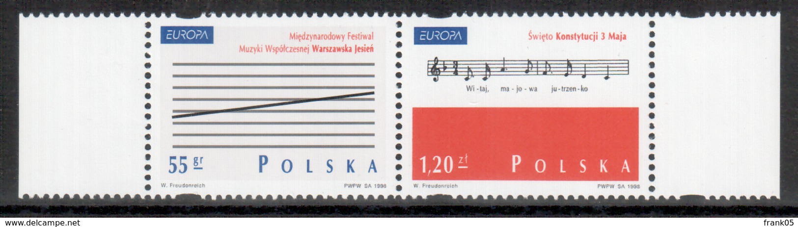 Polen / Poland / Pologne 1998 Paar/pair EUROPA ** - 1998