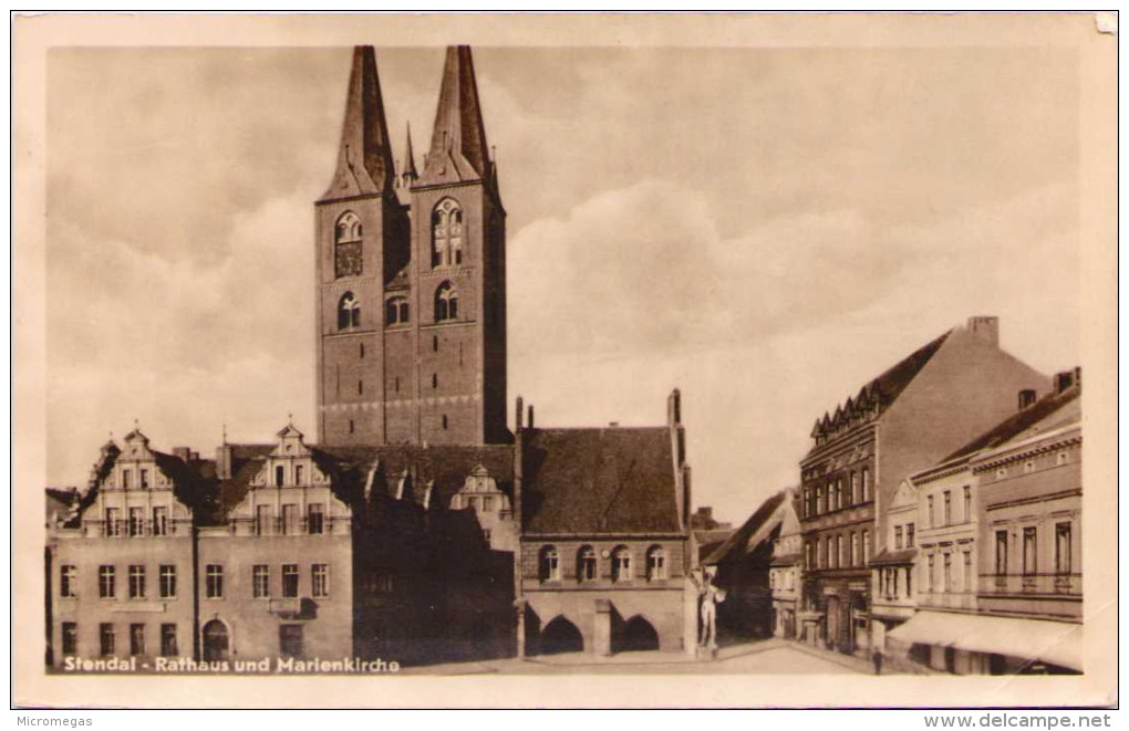 STENDAL - Rathaus Und Marienkirche - Stendal