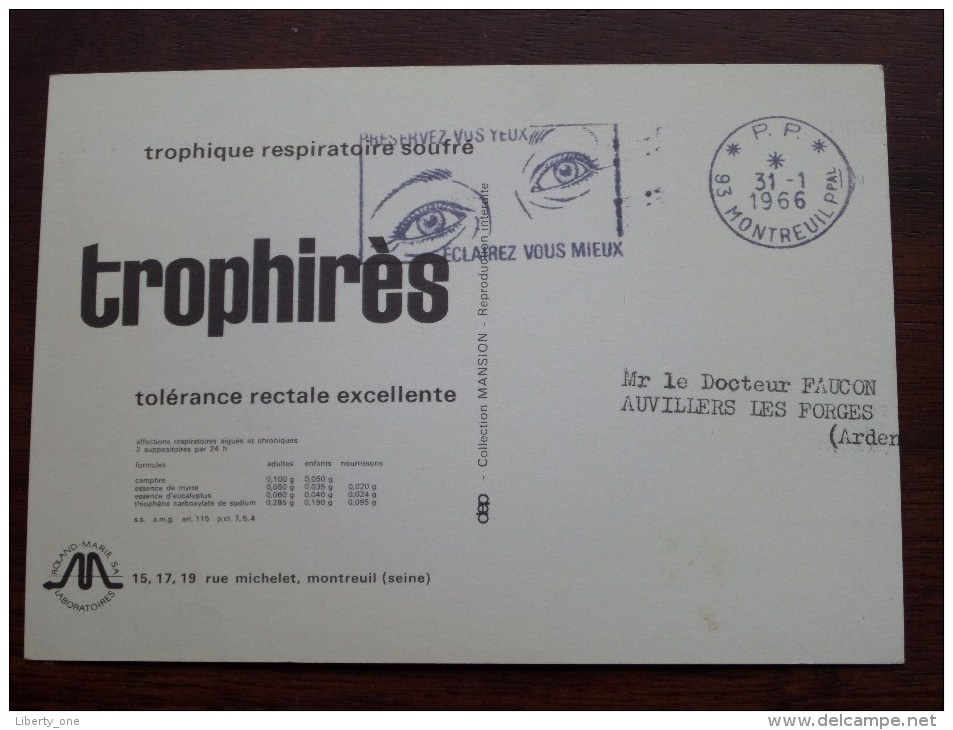 Identificer / Identify / ( Pharma Trophirès / ? ) Anno 1966 ( Zie Foto Voor Details ) !! - Autres & Non Classés