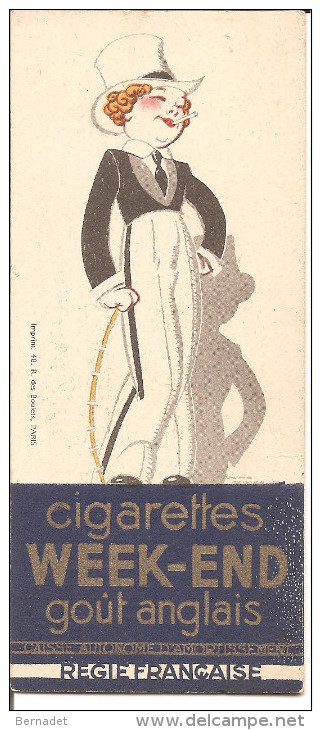 MARQUE PAGE LOTERIE NATIONALE ( POULBOT )   CIGARETTES WEEK END - Marque-Pages