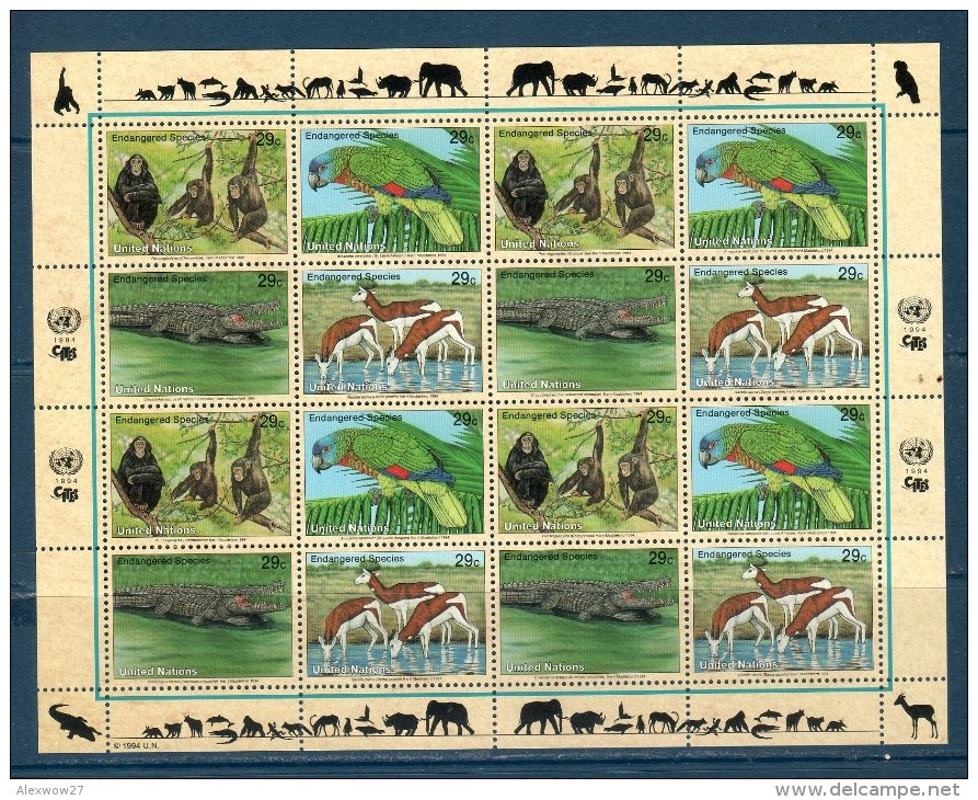 ONU 1994 -- ANIMALI IN VIA D'ESTINZIONE -- **MNH / Cat.70€ - Ballenas