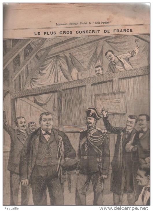 LE PETIT PARISIEN 04 04 1897 - NAUFRAGE PAQUEBOT VILLE DE SAINT NAZAIRE - PLUS GROS CONSCRIT DE FRANCE CONSEIL REVISION - Le Petit Parisien