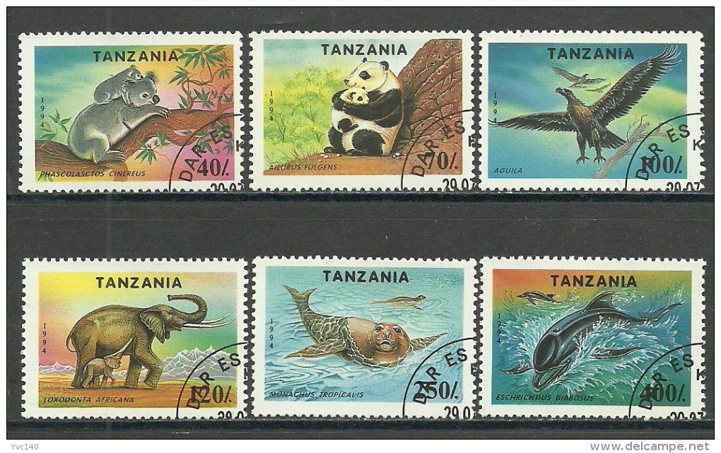 Tanzania ; 1994 Endangered Species - Used Stamps