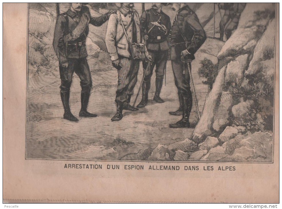 LE PETIT PARISIEN 25 04 1897  PARIS ACCIDENT SUR SEINE - AMIRAL POTTIER - ESPION ALLEMAND ALPES - COLONEL VASSOS CRETE - Le Petit Parisien