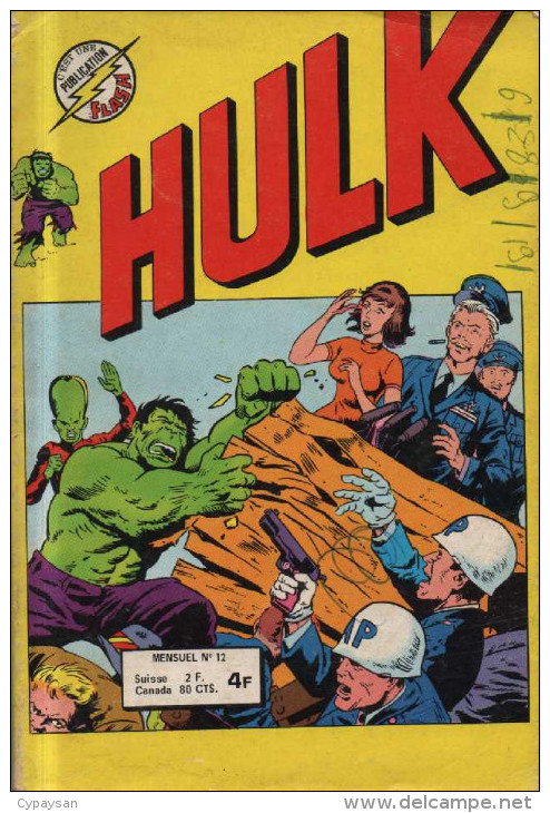 HULK N° 12 BE AREDIT 09-1978 - Hulk