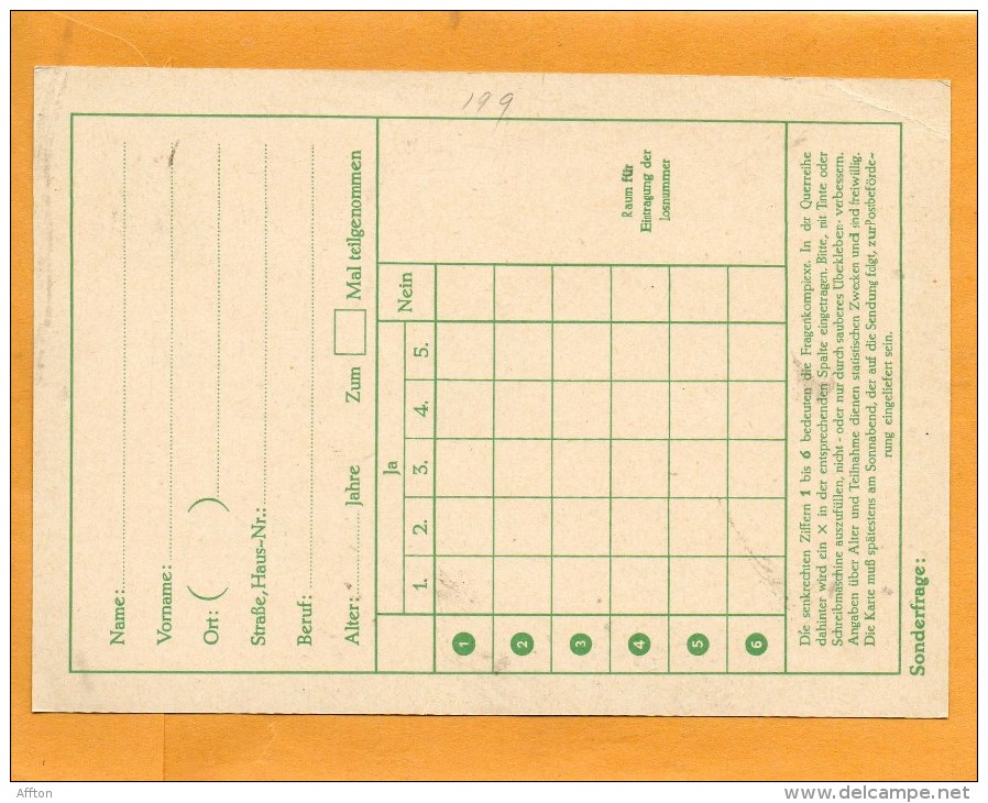 Germany Old Card - Privé Postkaarten - Ongebruikt