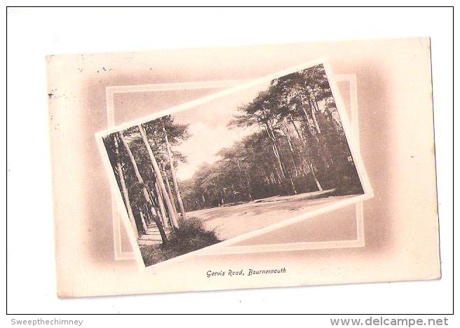 GERVIS ROAD BOURNEMOUTH USED 1910 BOURNEMOUTH RUSH & WARWICK ART PRINTERS BEDFORD - Bournemouth (bis 1972)