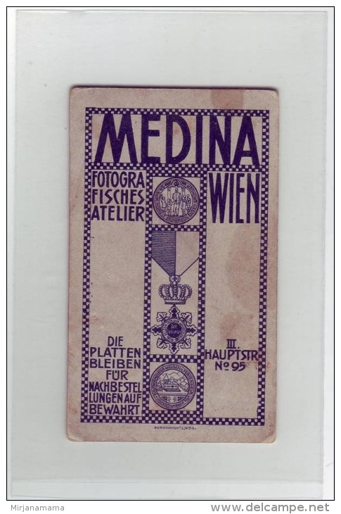 Austria Wien Photo CDV Atelier Mediana Baby  / 18217 74 - Old (before 1900)