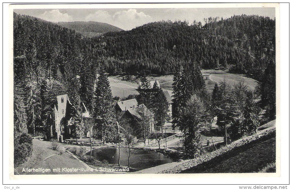 Deutschland - Oppenau - Allerheiligen Kloster Ruine Im Schwarzwald - 1938 - Oppenau
