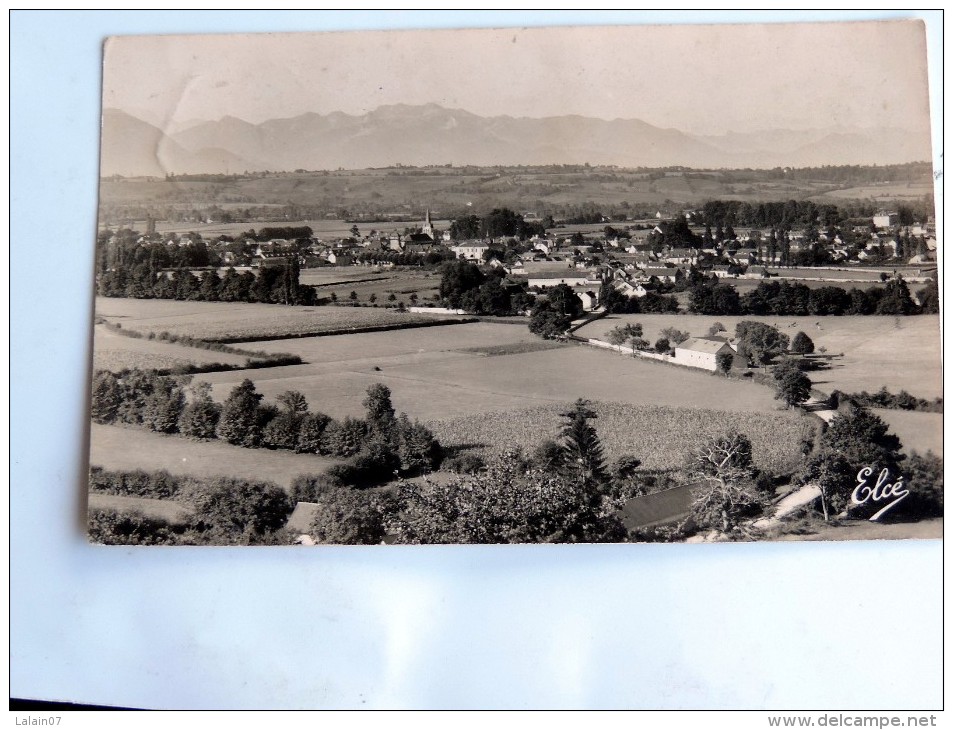 Carte Postale Ancienne : PONTACQ : Vue Generale En 1951 - Pontacq