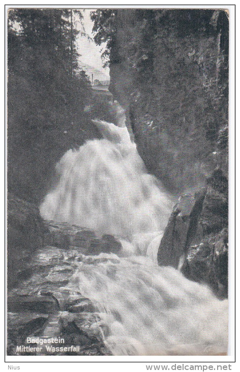 Austria Osterreich, Bad Gastein Badgastein, Mittlerer Wasserfall - Bad Gastein