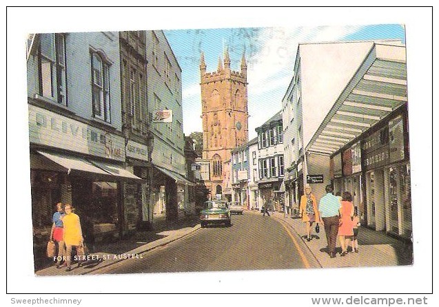 St Austell Fore Street & Town Church Cornwall USED 1976 - Altri & Non Classificati