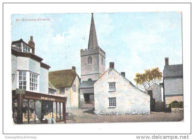 St Keverne Church & Square St Keverne Cornwall -  Used In The Early Edwardian Period 1904? - Other & Unclassified