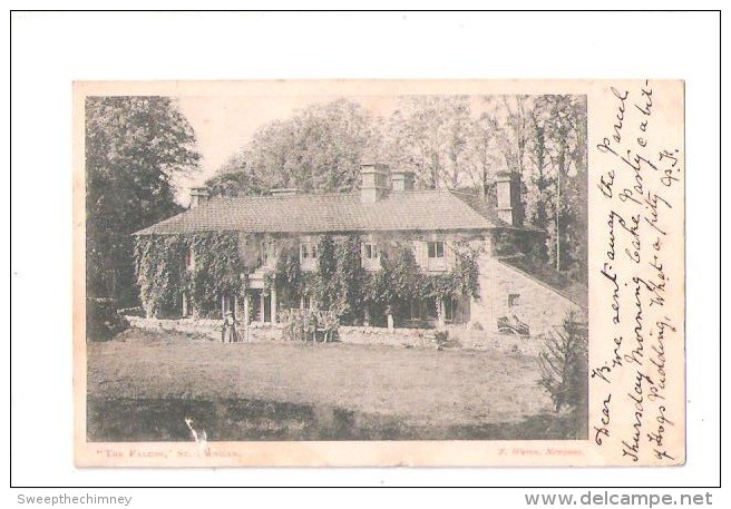 St MAWGAN NR Newquay Cornwall THE FALCON Inn PUB PUBLIC HOUSE UNDIVIDED BACK USED 1905 NEWQUAY - Otros & Sin Clasificación