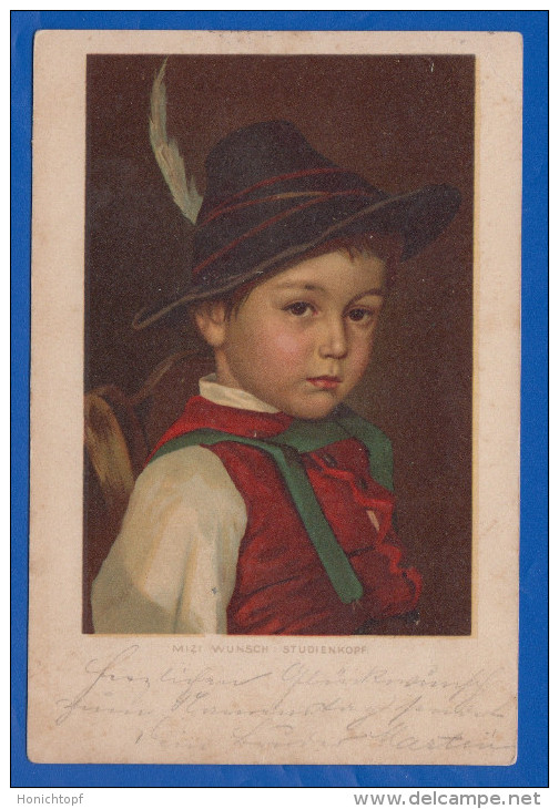 Malerei; Mizi Mizzi Wunsch; Studienkopf; 1902 - Sonstige & Ohne Zuordnung