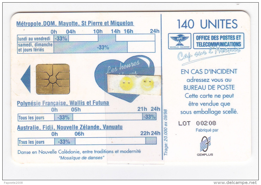 NC60 - Patchwork Danses - 09 / 1998 - GEM 11 - 1B - Luxe - Nueva Caledonia