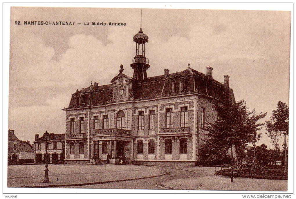 CP, 44, NANTES - CHANTENAY, La Mairie-Annexe, Vierge, Ed : F. Chapeau - Nantes