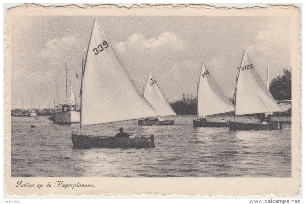 Zeilen Op De Kagerplassen  - (Sassenheim 1942)  - Zuid-Holland / Nederland - Sassenheim