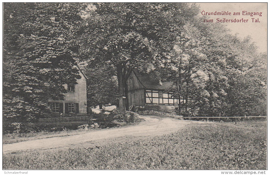 AK Grundmühle Seifersdorfer Tal Gasthof ? Bei Seifersdorf Ottendorf Hermsdorf Radeberg Wachau Liegau Dresden Langebrück - Radeberg