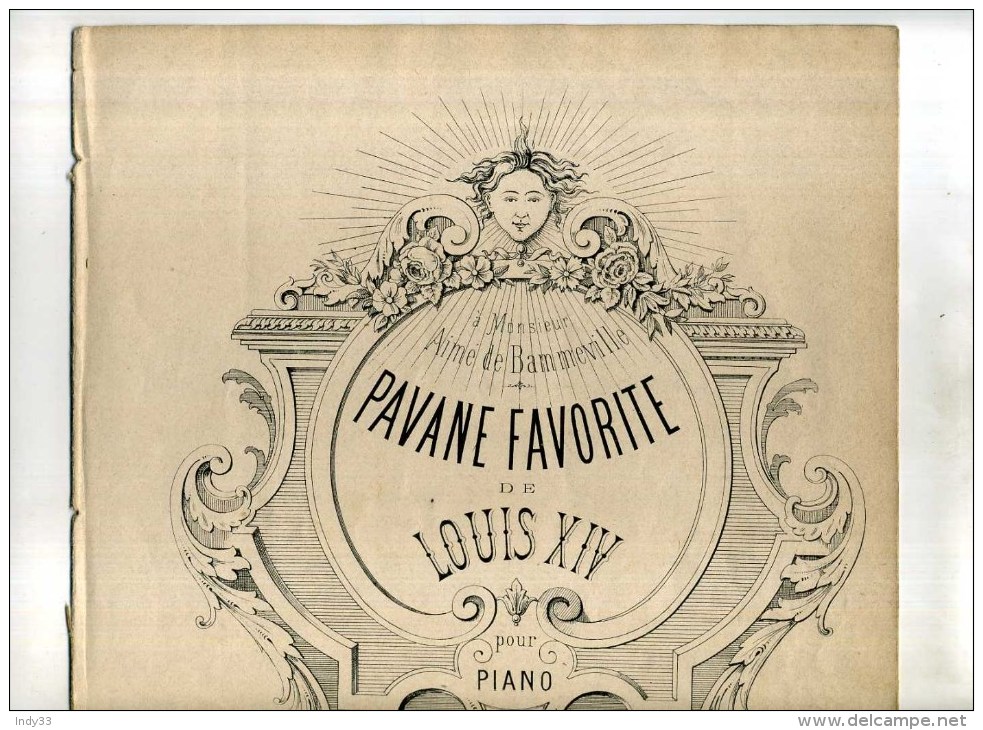 - PAVANE FAVORITE DE LOUIS XIV POUR PIANO . F. BRISSON . - Instruments à Clavier