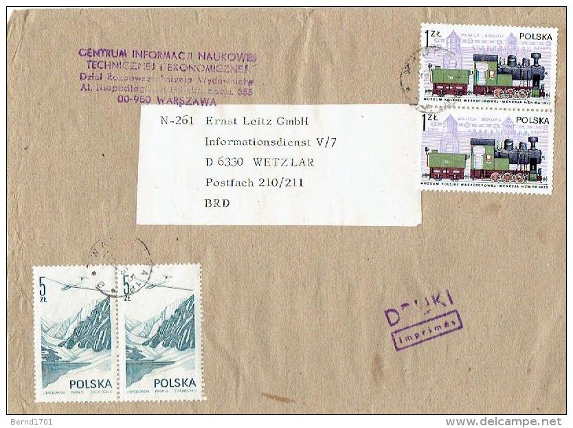 Polen / Poland - Umschlag Echt Gelaufen / Cover Used  (t435) - Briefe U. Dokumente