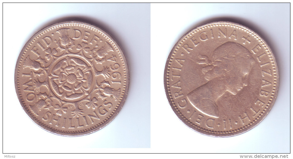 Great Britain 1 Florin 1964 - J. 1 Florin / 2 Shillings