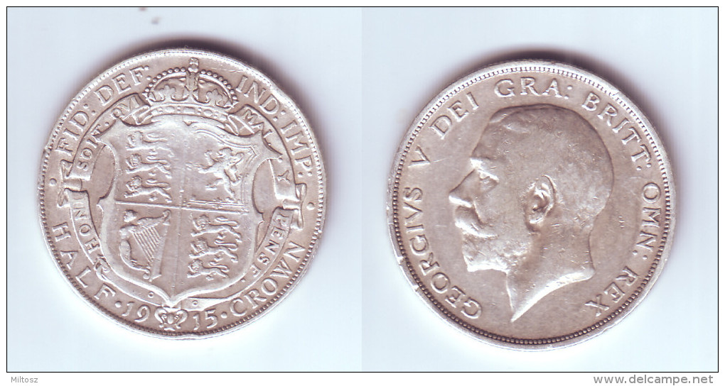 Great Britain 1/2 Crown 1915 - K. 1/2 Crown
