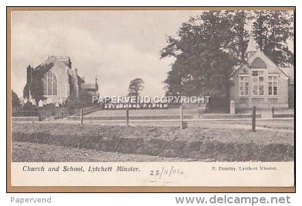 Dorset  LYTCHETT MINSTER Church &amp; School   D234 - Autres & Non Classés