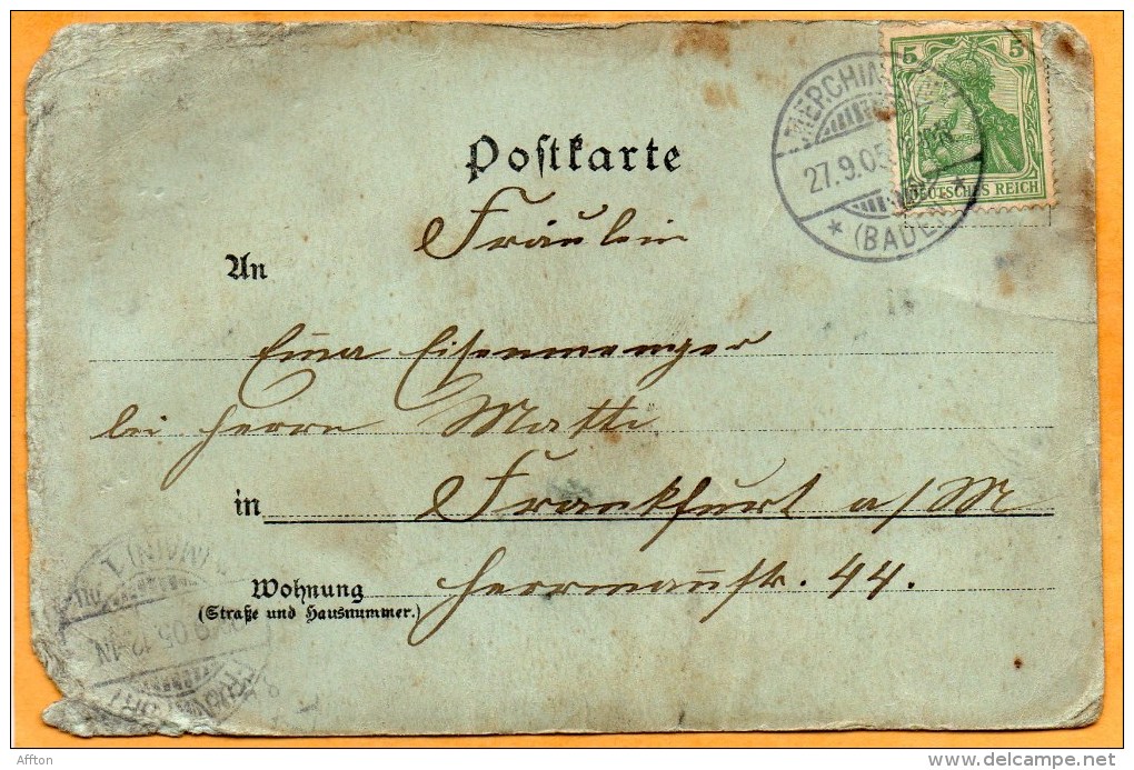 Grus Aus Merchingen 1898 Postcard - Kreis Merzig-Wadern